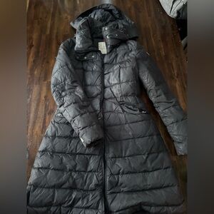 Moncler Women's Dark Gray Puffer Coat